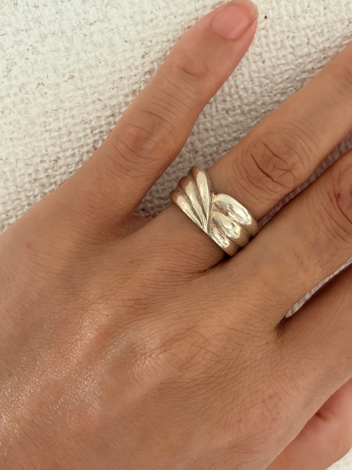 Leaf Ring – Sterling Silver Organic Ring | Maltka